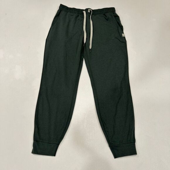 Vuori Performance Joggers Size XS Dark Green Recycled Fabric Lounge Pant - Picture 1 of 6